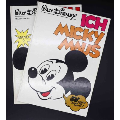 MELZER 1974 Ich Micky Maus Band 1+2 komplett HC Hardcover Album Carl Barks