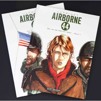 AIRBORNE 44 Nr. 1+2 HC Historie Krieg Comic Album Salleck...
