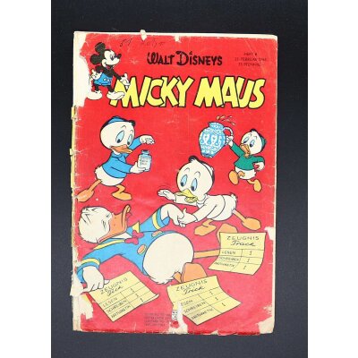 Micky Maus Comic Heft 1963 Walt Disney Ehapa + Sammelbild...