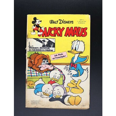 Micky Maus Comic Heft 1961 Heft 2 und Heft 34 Walt Disney