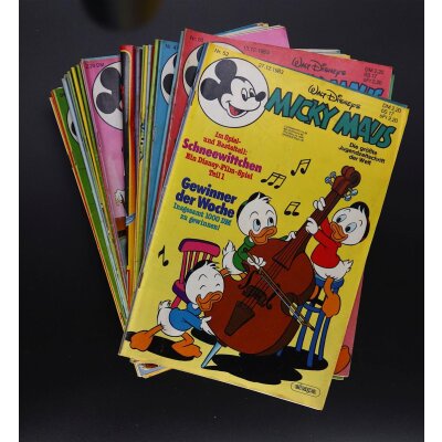 Micky Maus Comic Heft Jahrgang 1983 komplett Walt Disney
