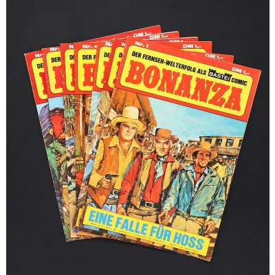 BONANZA Bastei Western Comic Heft ab Nr. 1 komplett mit...