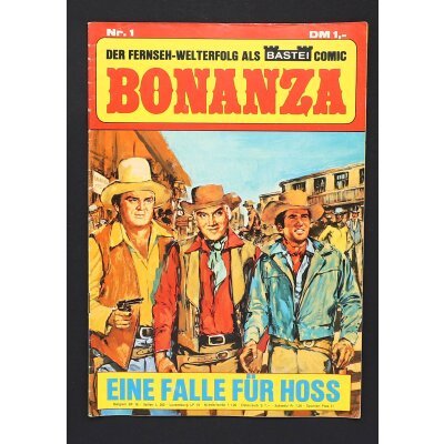 BONANZA Bastei Western Comic Heft ab Nr. 1 komplett mit...