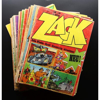 ZACK Magazin 1972 ab Nr. 17 bis 53 Auswahl Koralle Verlag