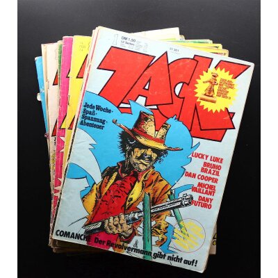 ZACK Magazin 1974 ab Nr. 1 bis 51/52 Auswahl Koralle Verlag