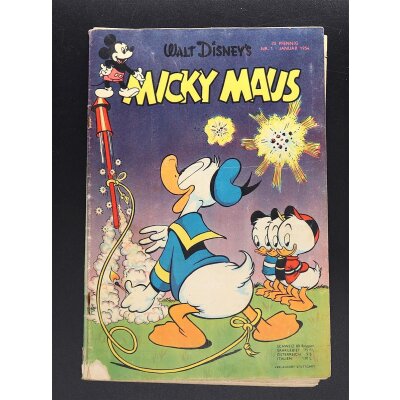 Micky Maus Comic Heft 1954 Ehapa original ab Z1-2 Top...