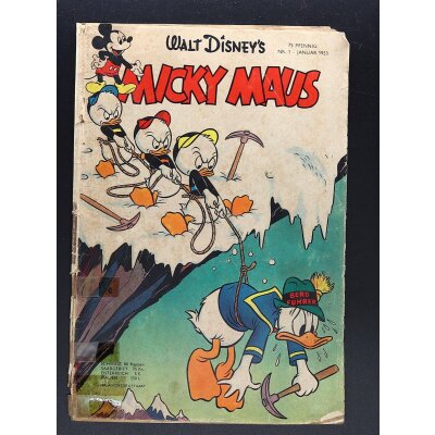 Micky Maus Comic Heft 1953 Ehapa original Nr. 1 -12 ab Z2+ Auswahl