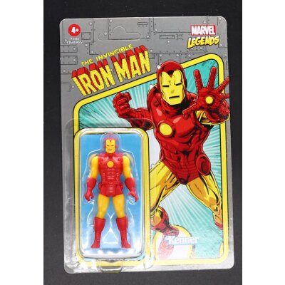 HASBRO KENNER Action Figur Marvel Legends Retro Iron Man...