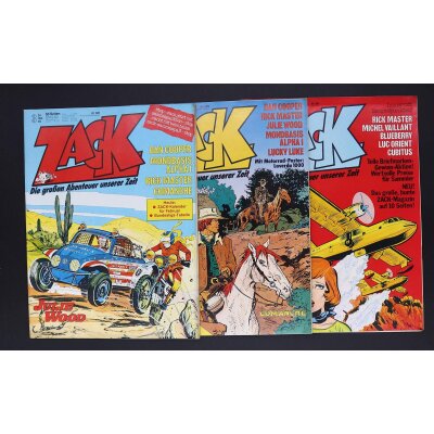 ZACK Comic Magazin Sammlung Konvolut Koralle 1978 1-26...